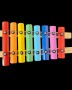 Metalofone 8 teclas colorido P2236 - Foto 1
